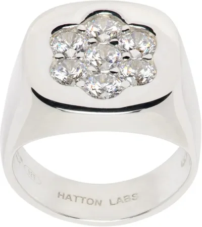 Hatton Labs Silver Daisy Signet Ring