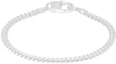 Hatton Labs Silver Round Curb Bracelet