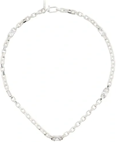 Hatton Labs Silver Solitaire Chain Necklace