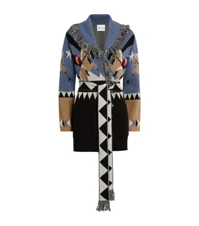 Hayley Menzies Cotton-wool Rodeo Cardigan In Blue