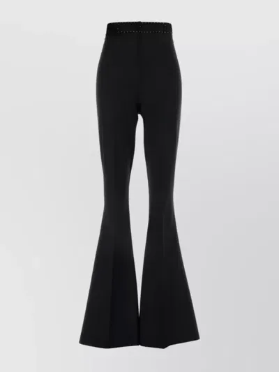 Hebe Studio The Bianca Pant Wool And Crystals-42 Nd  Female In Black