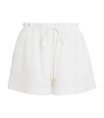 Heidi Klein Linen White Bay Shorts