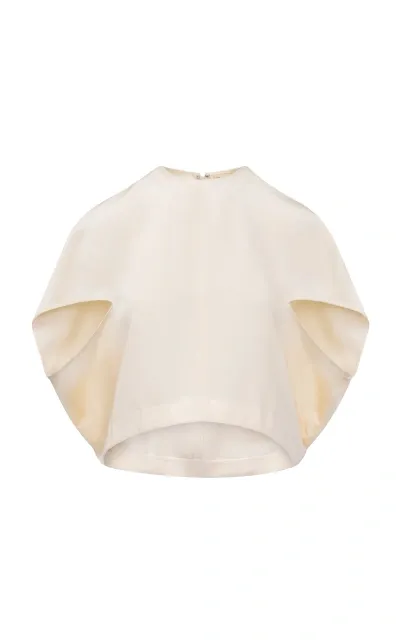 Heirlome Iris Silk Top In Ivory