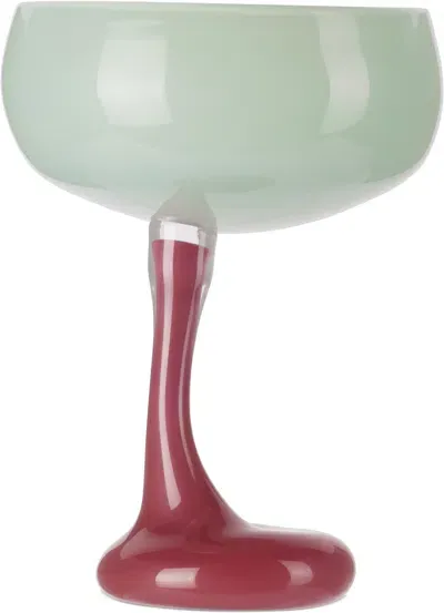 Helle Mardahl Purple & Green Bon Bon 'the Signature Glass' Cocktail Glass In Multi