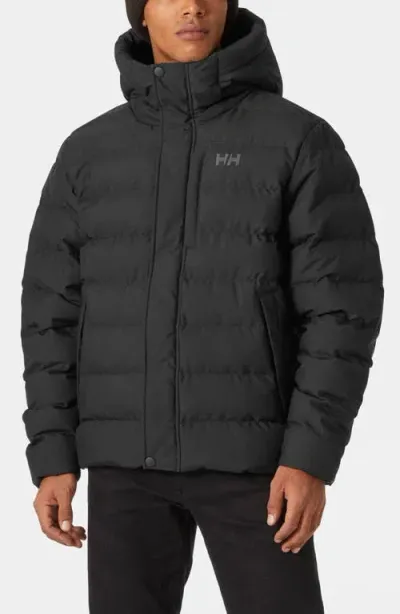 Helly Hansen Alby Water Repellent Puffer Jacket In Black