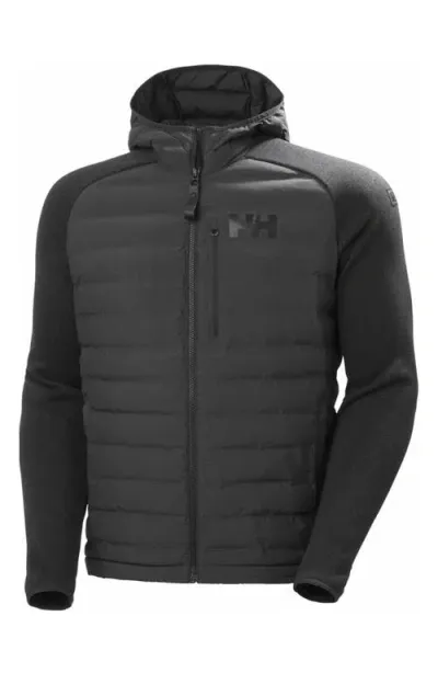 Helly Hansen Arctic Ocean Hybrid Insulated Jacket In 980 Ebony