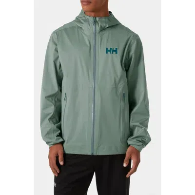 Helly Hansen Momentum 3-layer Waterproof Jacket In 485 Grey Cactus