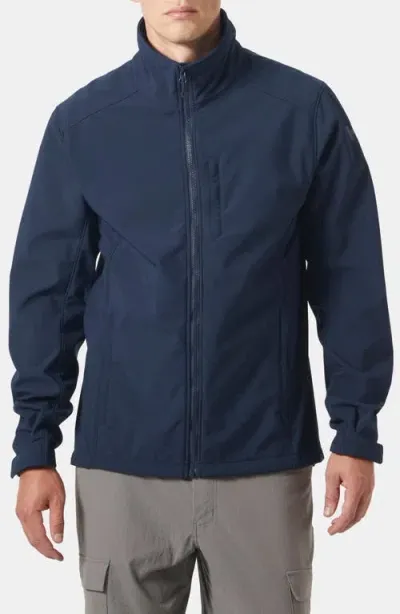 Helly Hansen Paramount Water Resistant Softshell Jacket In Navy 597