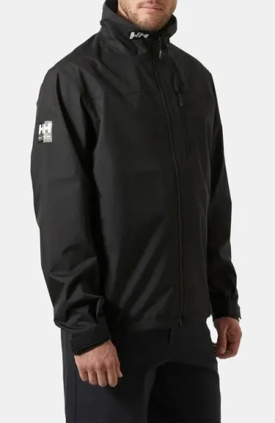 Helly Hansen Waterproof Crew Jacket In Black