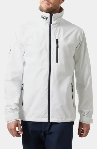 Helly Hansen Waterproof Crew Jacket In White