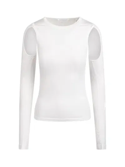 Helmut Lang Cut-out T-shirt In White