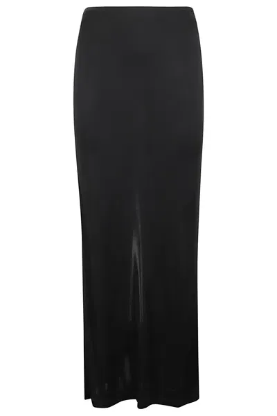 Helmut Lang Fluid Jsy Skirt In Black