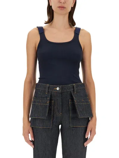 Helmut Lang Tank Top In Blue