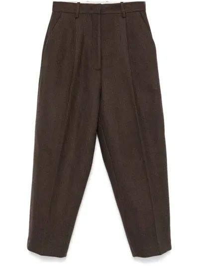 Helmut Lang Zoot Trousers In Aubergine