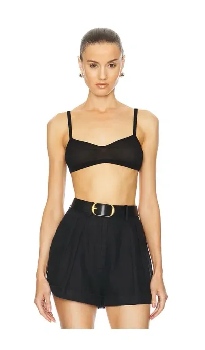 Helsa Justin Knit Bra In Black