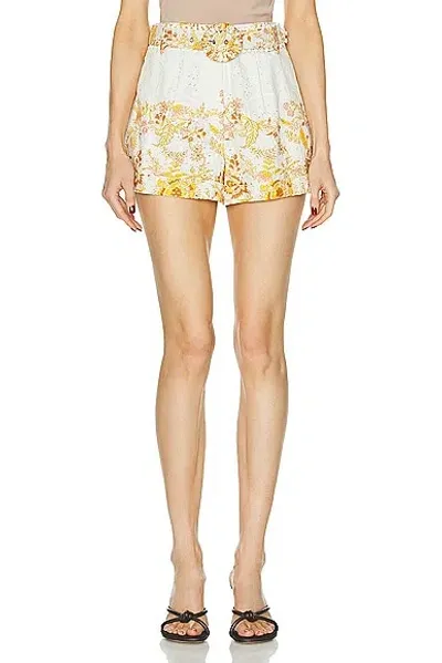 Hemant & Nandita Tora Belted Short In Off White