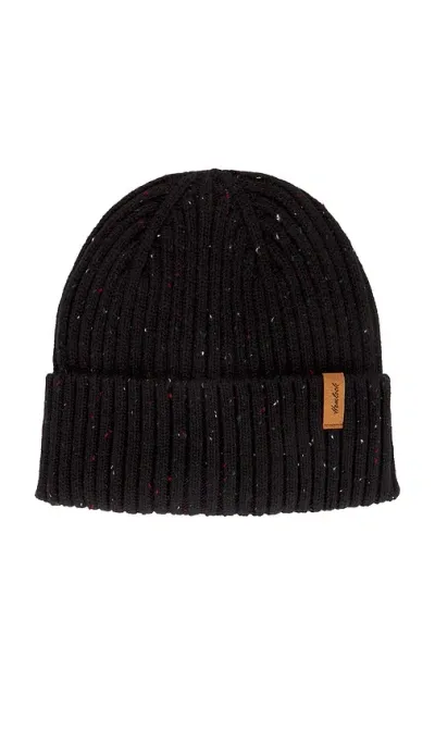 Hemlock Hat Co Hawthorne Fleck Beanie In Black