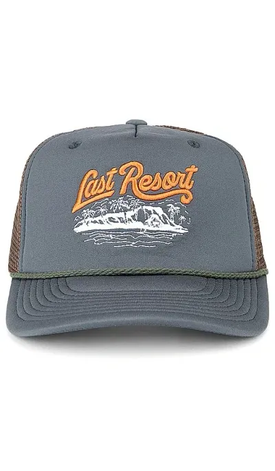 Hemlock Hat Co Last Resort Foam Trucker Hat In 橄榄色