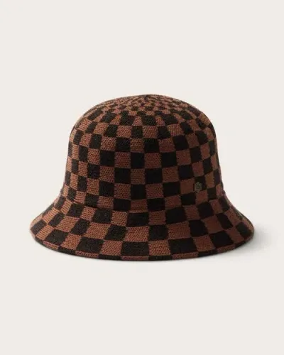 Hemlock Kennedy Bucket Hat In Brown Check