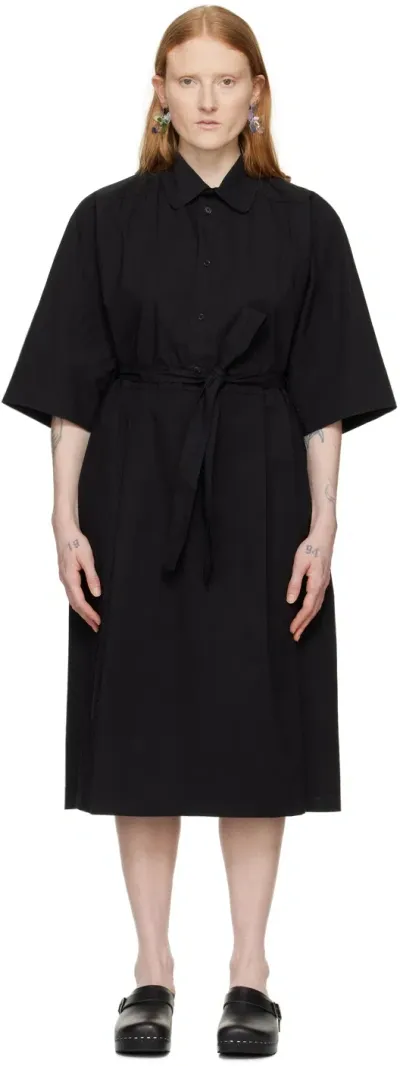 Henrik Vibskov Black Transfer Midi Dress