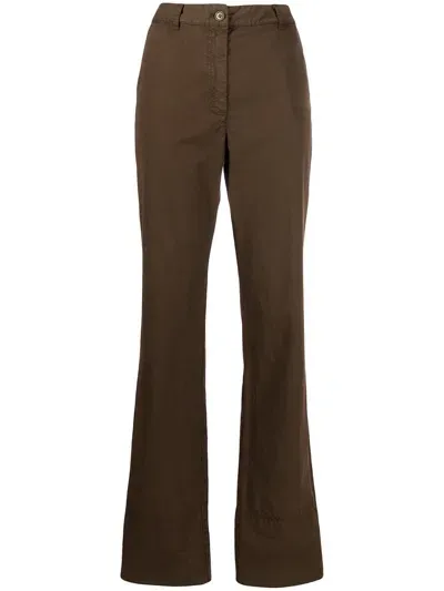 Henrik Vibskov Flame Straight-leg Trousers In Brown