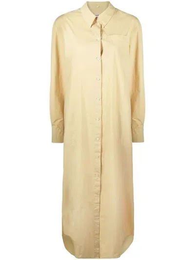 Henrik Vibskov Hooded Shirt Dress In Neutrals