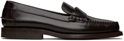 Hereu Brown Sineu Loafers In Dark Brown