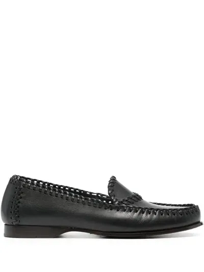 Hereu Sastre Leather Loafers In Black