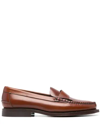 Hereu Tan Nombela Loafers In Brown