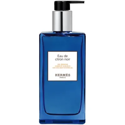 Hermes Eau De Citron Noir Hair And Body Shower Gel Bottle 200ml In White