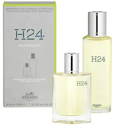 Hermes H24 Eau De Toilette 30ml And Refill 125ml In White