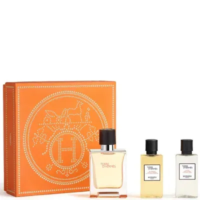 Hermes Hermès Terre D'hermès Eau De Toilette 50ml Gift Set In White