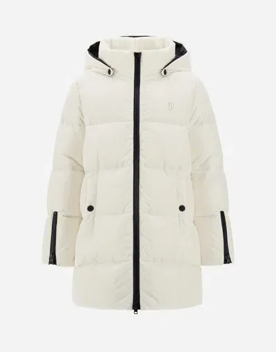 Herno Kids' A-shape Jacket In Nylon Chamonix In White