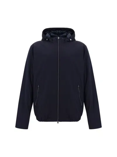 Herno Bomber Jacket In Blu Scuro