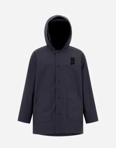 Herno Kids' Parka Aus Delon & Ultralight Crease In Navy Blue