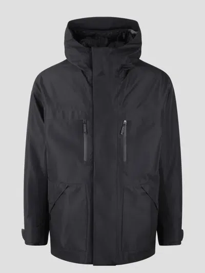 Herno Hooded Padded Jacket In Black