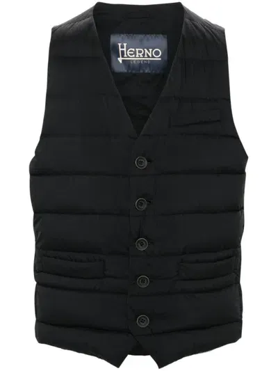 Herno Legend Il Panciotto Sleeveless Jacket In Black