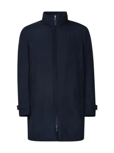 Herno Laminar Coat In 2 Layers Gore-tex In Blue