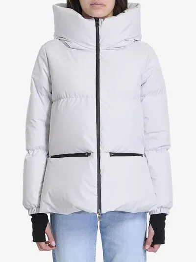 Herno Laminar Gore Tex Down Jacket In Beige