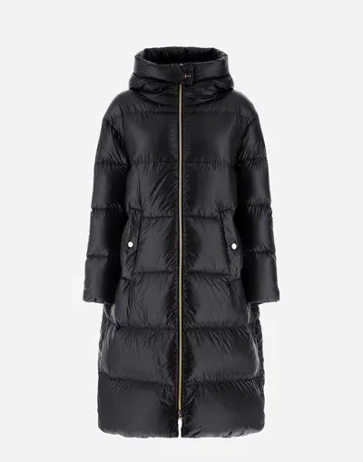 Herno Parka In Nylon Ultralight In Black