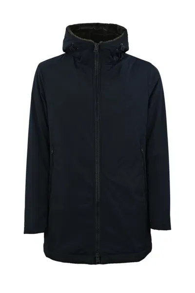 Herno Parka With Hood In Blue