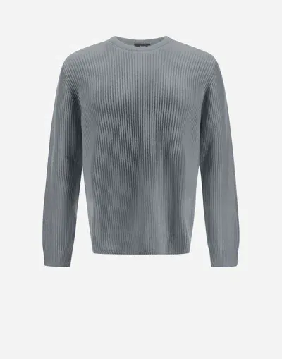 Herno Sweater In Wool Cashmere In Grey