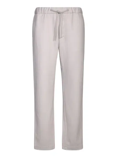 Herno Resort Wool Trousers In Neutrals