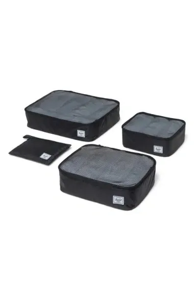 Herschel Supply Co . Kyoto Set Of 3 Packing Cubes In Black