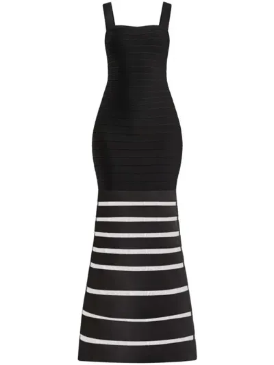 Herve Leger Claudia Gown In Black