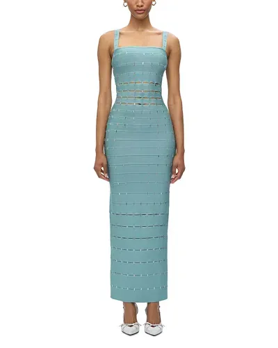 Herve Leger The Lillian Gown In Atlantic