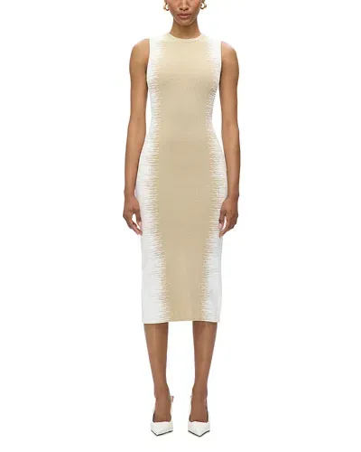 Herve Leger The Ruby Midi Dress In Alab Gold