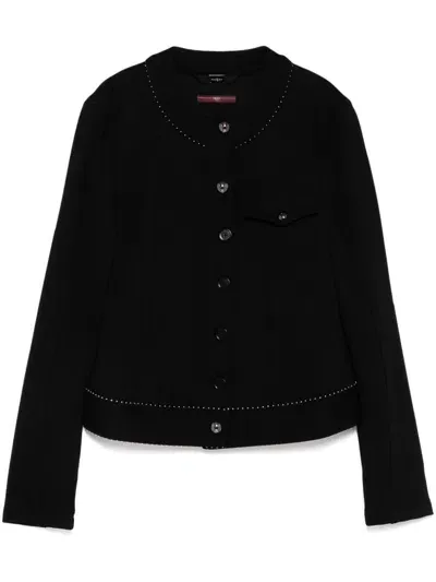 High Encourage Studded Jacket In Black