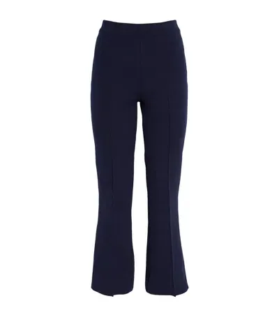 High Sport Knit Kick Trousers In Navy