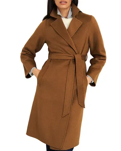 Hobbs London Lytham Notch Collar Coat In Vicuna